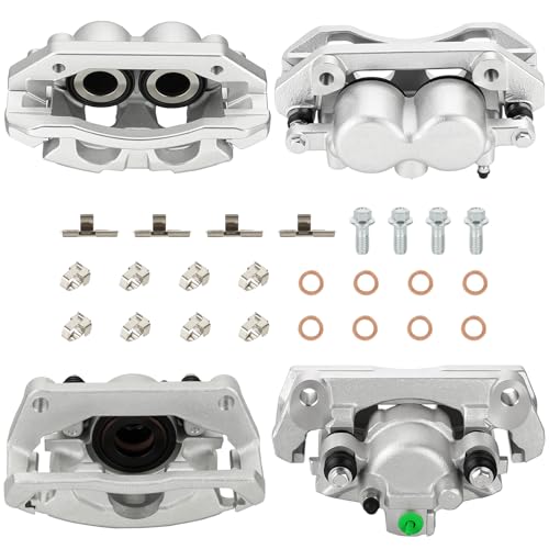 Image of Disc Brake Caliper Assembly with Bracket fit for 2009-2010 Dodge Ram 1500, 2011-2018 Ram 1500, Front Right /Left and Rear Right /Left Caliper set with 4PC, 18-B4836 18-B4837 18-B5054 18-B5055