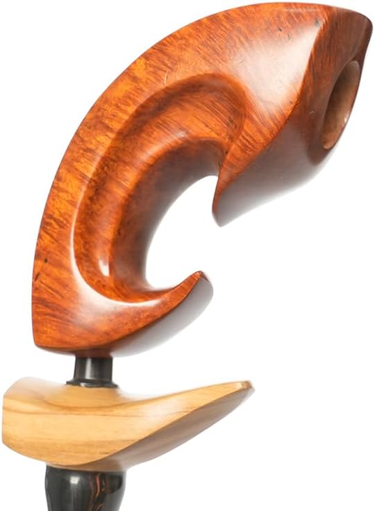 Heysong Pipes Handmade in Mediterranean Briar Pipe - Freestyle Design Collectible Hand Crafted Wood HSMA50461hw1k