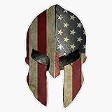HOF Trading Spartan Warrior Vinyl Sticker Waterproof Decal Laptop Wall Window Bumper Sticker 5inch (HOF-VETERAN-STICKERS-285)