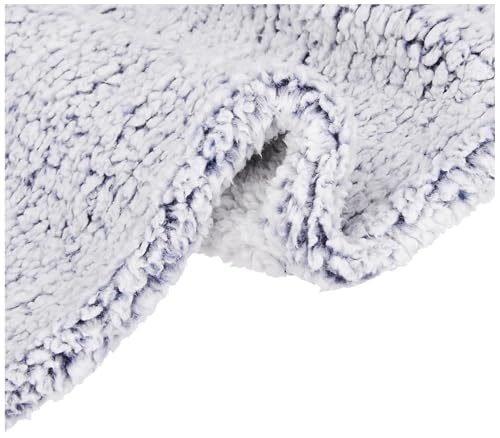 Image of amazon basics Polyester Double Bed Sherpa Blanket (270 GSM) | Single Layer (Navy Blue)