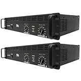 Seismic Audio - LE-3000Pair - Pair of Power Amplifiers PA/DJ Amp 3000 Watts