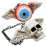 OSOLADY 2個骷髅头挂 車用バックミラーハンギングオーナメント 軽量小型 イ