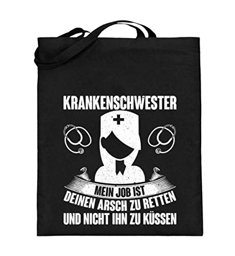 Ideal für Witzige Krankenschwestern - Jutebeutel (mit langen Henkeln)