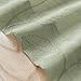 Lazzzy Sage Sheer Curtains Leaf Embroidered 84 Inch Long for Living Room Bedroom Rod Pocket Voile Floral Pattern Window Drapes 2 Panels