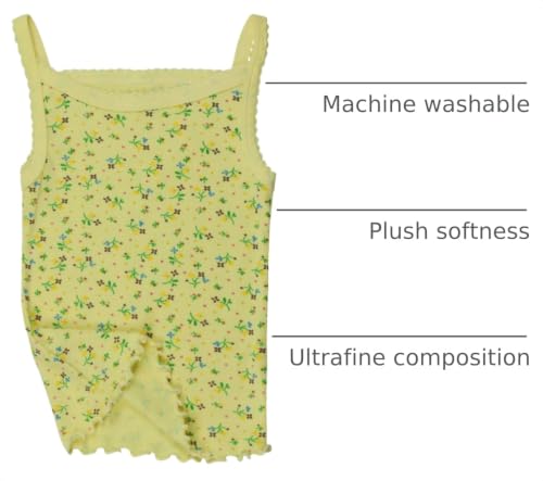 Image of ToBeInStyle Girl's 4 Pack Ruffle Hem Spaghetti Strap Tank Tops