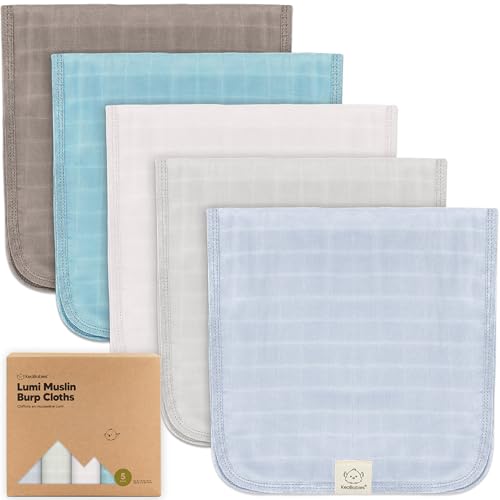 KeaBabies Lumi Muslin Burp Cloths