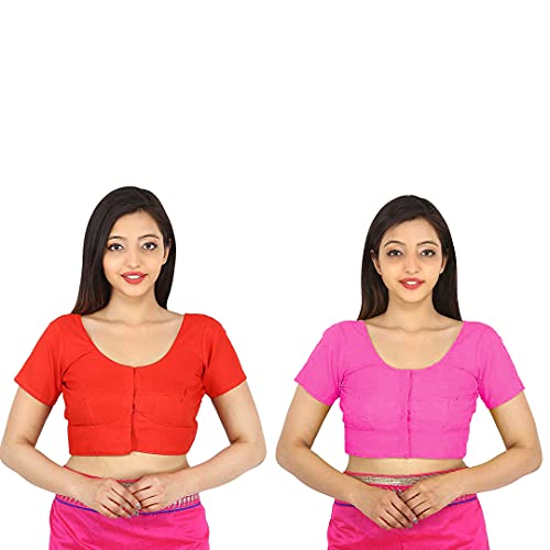 Image of Namita Women's Rubia Cotton Solid Half Sleeve Blouse