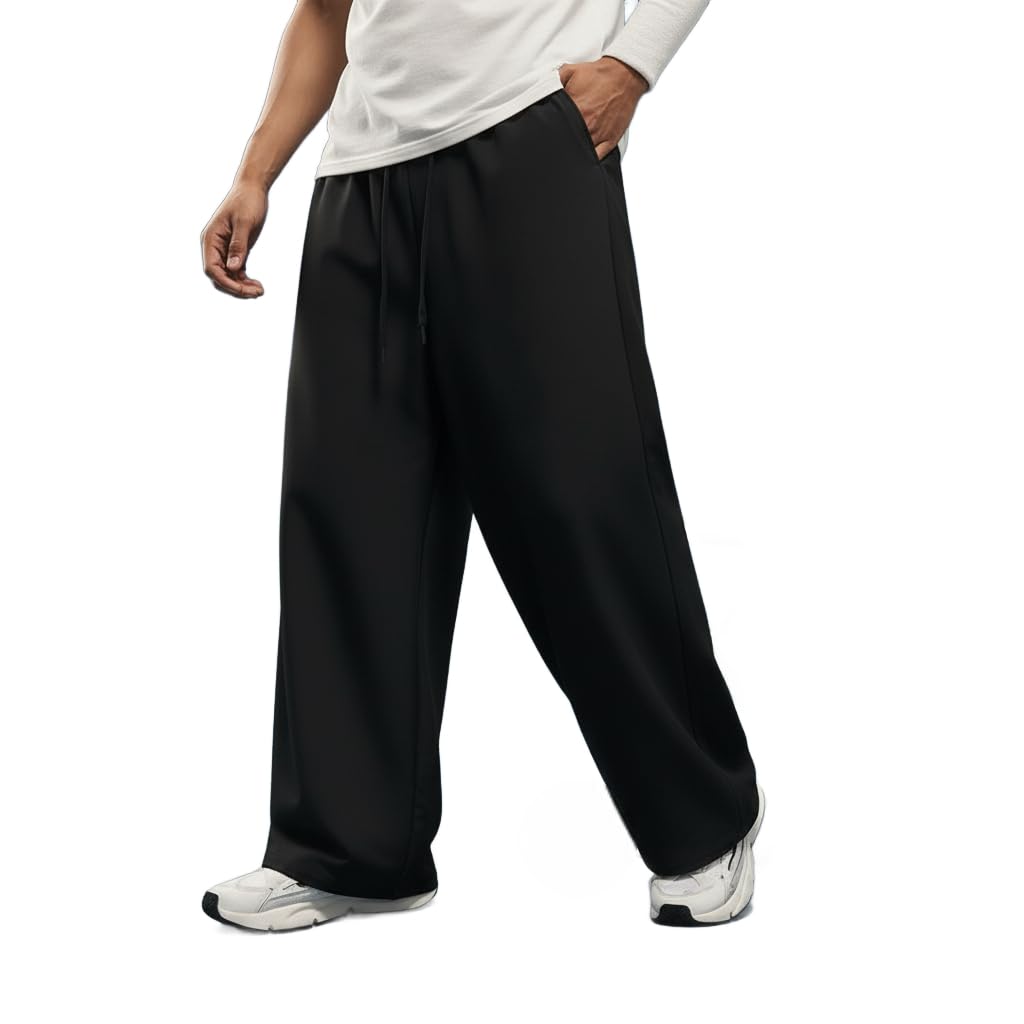 dockstreet Track Pant for Men || Baggy Fit || Track Pants || Full Elastic Jogger Track Pant || 100% Cotton-picture-38