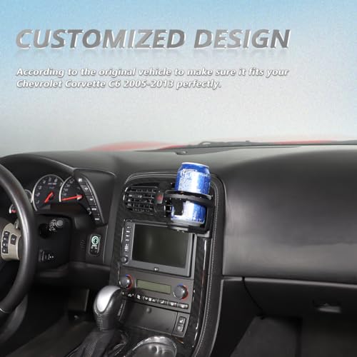 Porte-gobelet de console en ABS premium pour Corvette C6 2005-2013 - 3