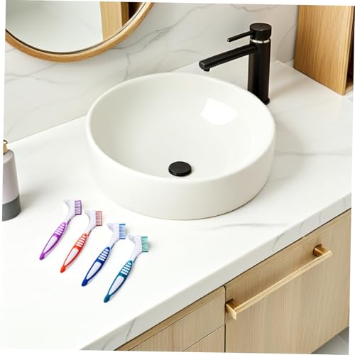 Brosse à dentier double face avec manche ergonomique - Lot de 12 - 6