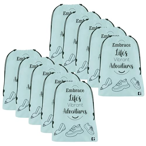 Image of Kuber Industries Pack of 10 Travel Bags for Clothes | Travel Pouches | Laundry Bags for Travel-Hiking-Adventure | Packing Cubes Travel Organizer | Laundry-Toiletry Bag | Small | Grey