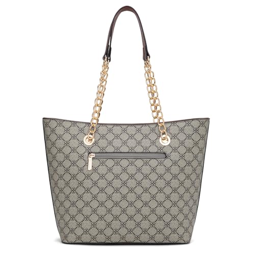 Image of Handbags for Women Chain Shoulder Vegan Leather Tote Bag Top Handle Handbag