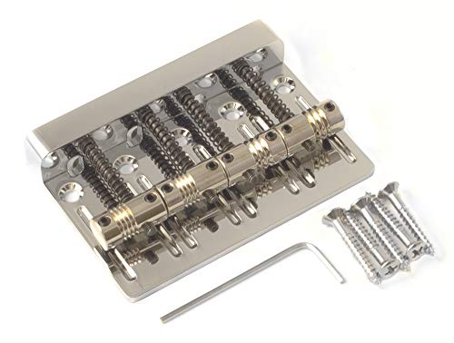 Precision-Machined Brass High Mass Bass Bridge For Fender Jazz Or Precision Bass - Perfect Fit - Vintage Mount #TOP5