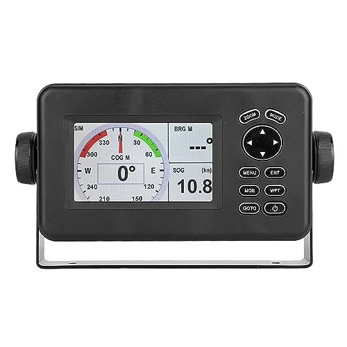 Tbest Navigatore GPS Marino LCD a Colori 4,3 Pollici 528A con Transponder AIS Combinato per Imbarcazioni Pesca e Imbarcazioni Diporto Materiale ABS. Le Dimensioni dello Schermo