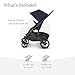 UPPAbaby Cruz V2 Stroller Full-Featured Stroller With Travel System Capabilities Toddler Seat, Bumper Bar, Bug Shield, Rain Shield Included Noa (Navy Carbon Frame Saddle Leather)