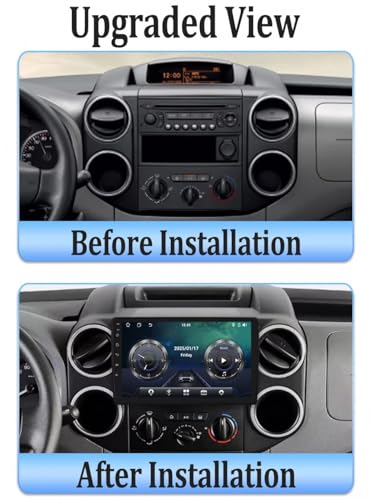 Pantalla Carplay coche de 2G+32G: moderniza tu Citroen Berlingo con Android Auto y Bluetooth 2