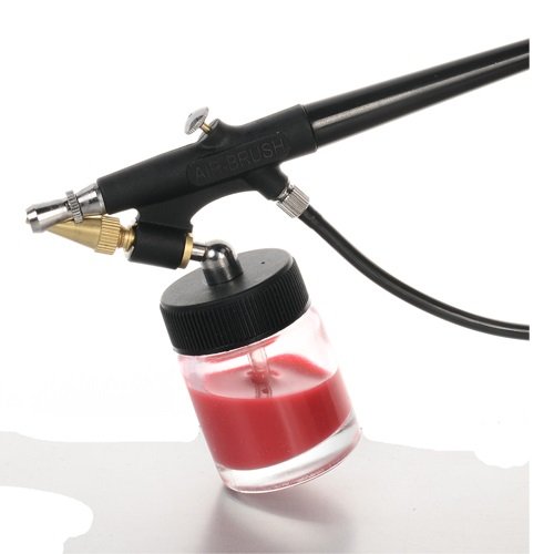 Mauk Airbrush Kompressor Set mit Farben und Zubehör