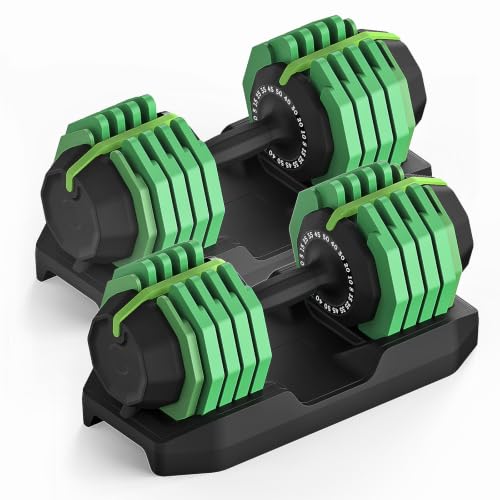 Image of 25 /50 /55 lbs Pair Adiustable Dumbbell Set, Adiust Dumbbell Weight for Exercises Pair Dumbbells for Men and Women in Home