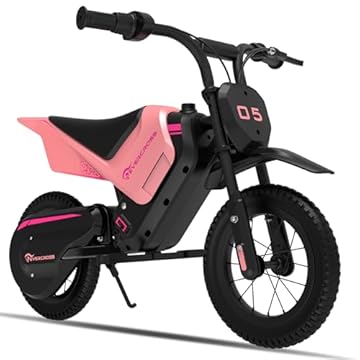 EVERCROSS EV05M Electric Motorcycle for Kids, 150W Kids Ride On Motor-cycle, 8/16 km/h Speed Modes & 15 km Long-Range Electric Motorcycle, 12'' Moto Cross for Children