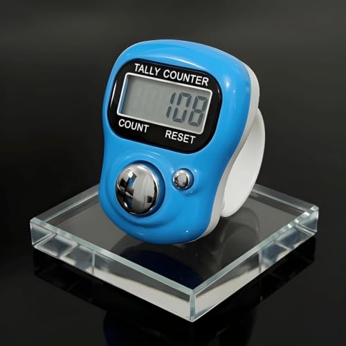 Image of FreshDcart Finger Ring Digital Counter with 5-Digit LCD Display & Reset Button | Naam Jap Counter for Mantra Chanting, Meditation, Prayer, Sports, School & Event Counting (Pack of 1)