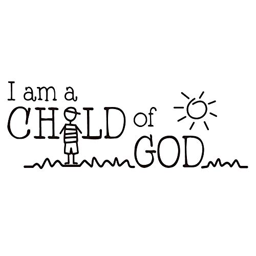 Vinilo Decorativo Letras I am a Child of GOD 55x20 cm miniatura 1