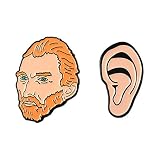 Génie Peintre Van Gogh Émail Broche Personnalisé Brosse Art Peinture À L'Huile Broches Badge Chemise Épinglette Boucle Bijoux Cadeau Pour Ami