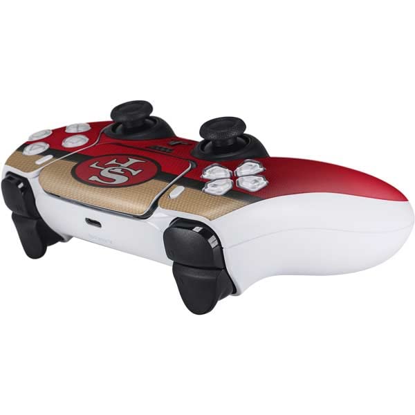 Skinit Decal Gaming Skin Compatible with PS5 Controller - Officially Licensed NFL San Francisco 49ers Vintage Design