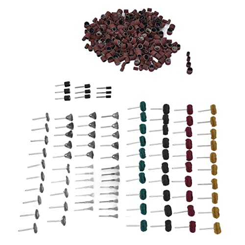 Rufsmaan 423Pcs Sanding Drum Sleeves, Replacement Buffing Polishing Wheel Set Drums Mandrels For Grinding #TOP1