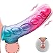 2025 Upgraded New Handheld Enhanced Penisen Largement Tool Extendors Sleeve 7.5 inch, 45% Girth Enhancer & 10 Vibration Modes NYW72 (Pink and Blue)