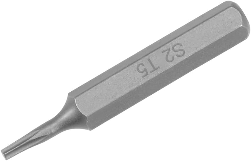 uxcell Torx Bits 5/32 Inch Hex Shank T5 Torx Screwdriver Bit Set 28mm Length S2 Screw Driver Kit Tools