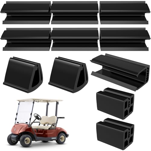 EXOEMTS Club Car Windshield Retaining Clip Kit Golf Cart Windshield Mounting Sash Short Clip for Club Car DS 1982-2000 & 2005-up/YAMAHA Fit 1x1 Struts Tube PVC Replace OEM# 101444101 102005801