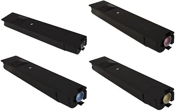 Compatible Replacement for Toshiba e-Studio 2505AC/e-STUDIO 3005AC/e-STUDIO 3505AC/e-STUDIO 4505AC/e-STUDIO 5005AC Toner Cartridge Combo Pack (BK/C/M/Y) (T-FC505EBCMY)