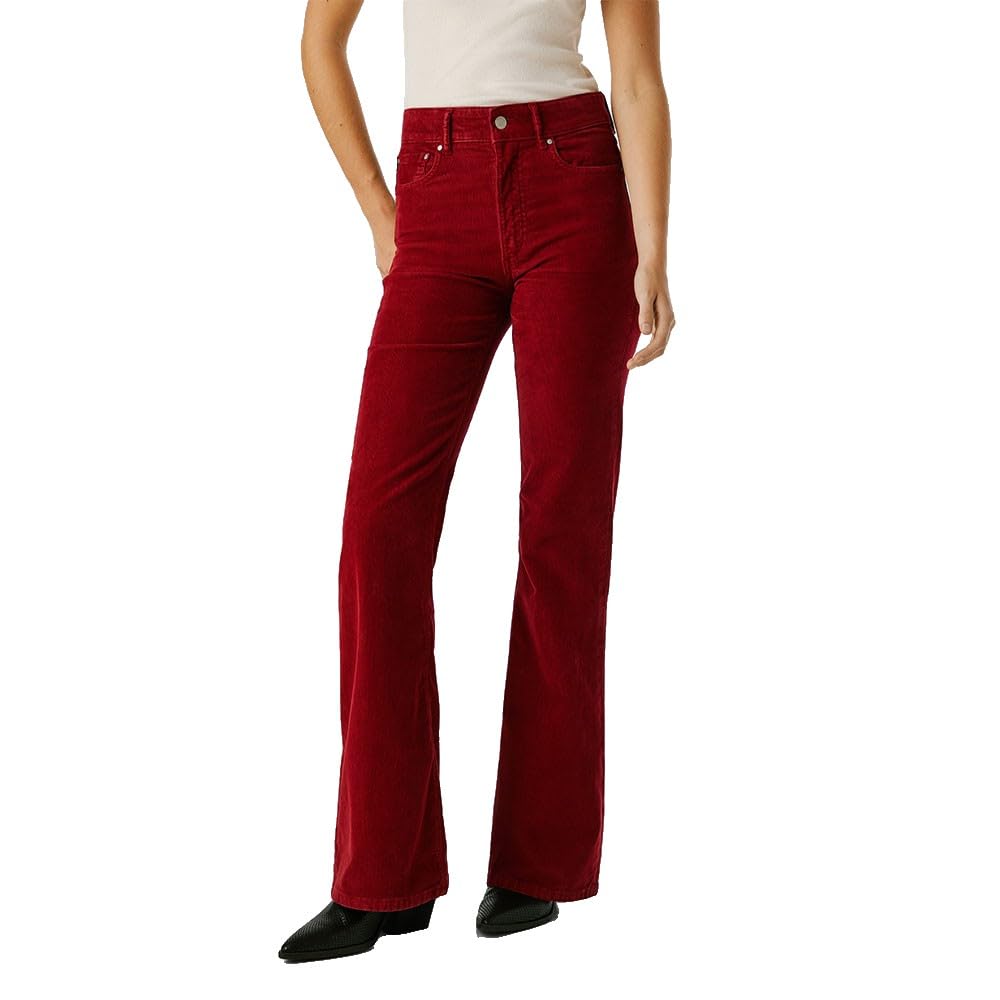 Pepe Jeans Damen Hose High Waist Flare Willa Corduroy