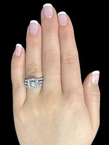 2 Carat Diamond Engagement Ring - 14 Karat Gold Ring for Women Diamond Anniversary Promise Band Size 4 to 11 Made in USA4