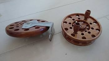 Amazon.co.jp: 木リール ヘチ 落とし込み 重利 太鼓リール