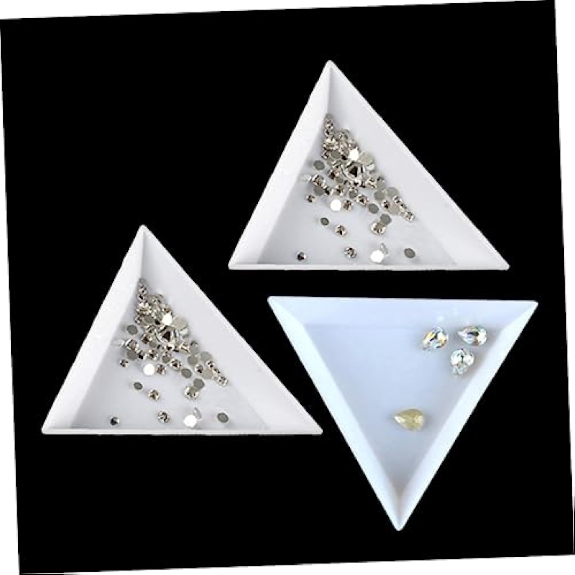 24pcs Rhinestone Bead Containers for DIY Beading