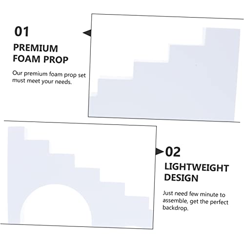 Mikikit Geometrico 4Pcs Foto Puntelli Decorazione