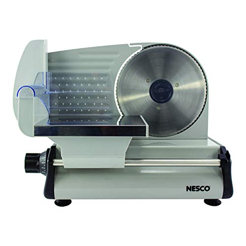 NESCO-FS-200-Food-Slicer-Gray-Aluminum-with-75-inch-Stainless-Steel-Blade-180-watts-One-Size