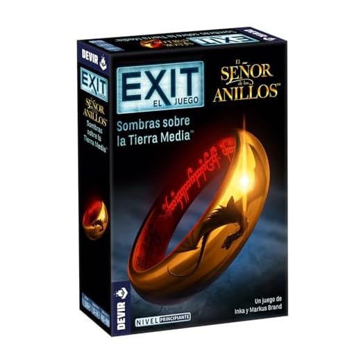 Devir - Exit: El Señor de los Anillos, juego de mesa en español, escape room, juegos de misterio con amigos para adultos (BGEXIT20SP)