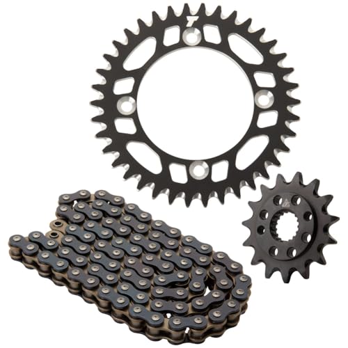 Tusk Chain And Sprocket Kit - Aluminum Rearo-ring Chain Black Rear Sprocket C...