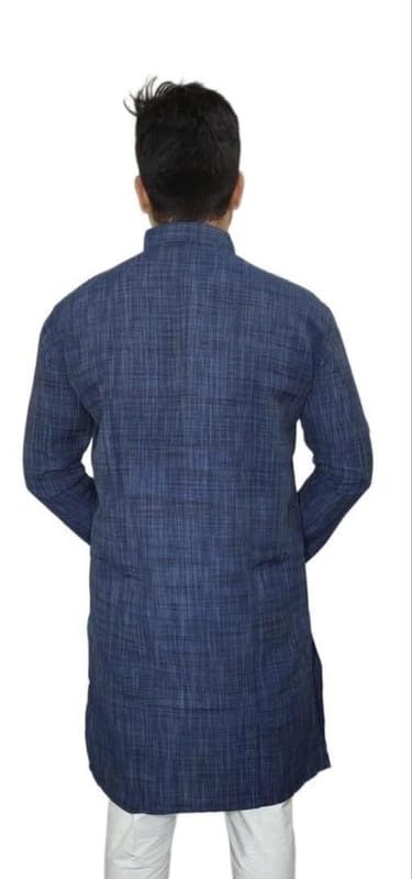 Image of Men Casual Ethnic Kurta Long Sleeve Regular Fit Traditional Comfortable Daily Outfit