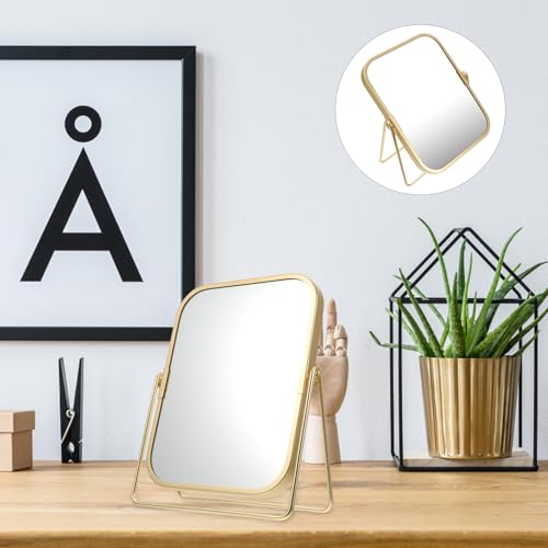 Miroir de maquillage double face pivotant à 360° contre les reflets flous