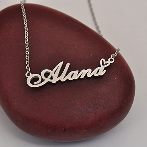 Collier avec pendentif en forme de cœur personnalisé - Modèle ajustable gravé