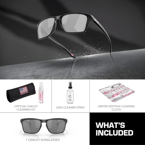 Oakley OO9448 SYLAS MATTE BLACK Frame – PRIZM BLACK POLAR Lens, Polarized Rectangle Shape Sunglasses with Official Eyewear Kit Bundle3