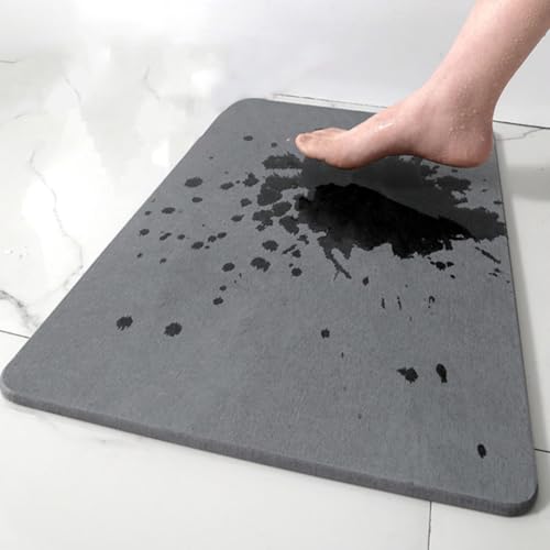 Tapis de bain en diatomite absorbant pour une sortie de douche sereine - 3