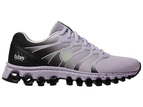 K-Swiss Women's Tubes 200 Training Shoe, Dewkist/Thistle/Black/Speckle, 8.5 M