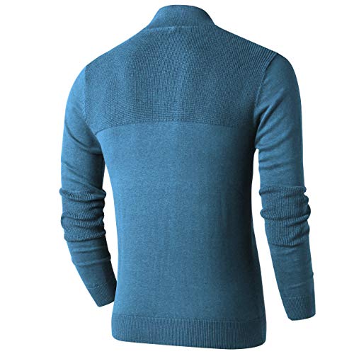 LTIFONE Men Sweaters, Quarter Zip Pullover for Men, Polo Slim Fit Mens Clothe Business Casual Long Sleeve Turtleneck Sweater2