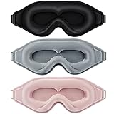 Sleep Mask for Women Men, 3D Weighted Eye Mask, Satin Eye Mask for Sleeping, Lash Extension Eye...