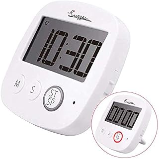 Digital Kitchen Timer, 1 Pack Multifunctions Timer for Kitchen with Larger LCD Display