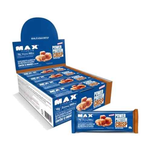 Power Protein Crisp Bar Display (12 unid. 44g), Milk Caramel